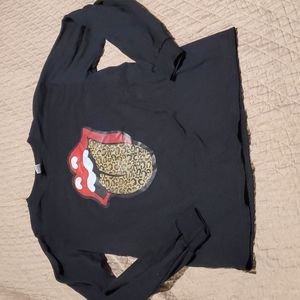 Rock n roll tongue medium long sleeve dry blend long-sleeved